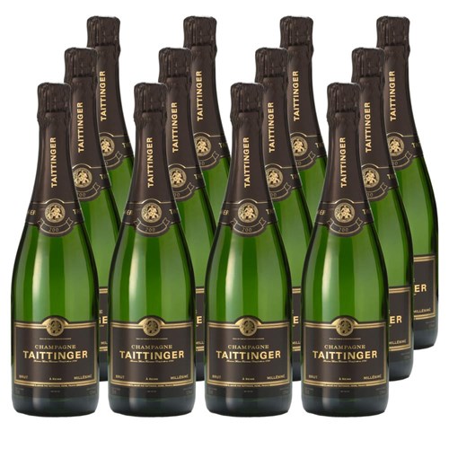 Taittinger Brut Vintage 2015 Champagne 75cl Crate of 12 Champagne